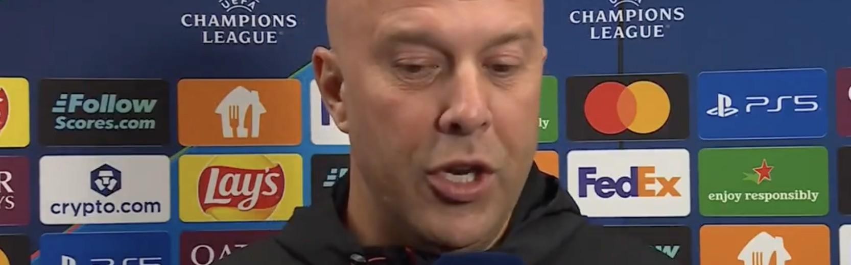 开云体育官方网站-斯洛特：我从不会怀疑我的球员，我知道他们已付出了全部努力
